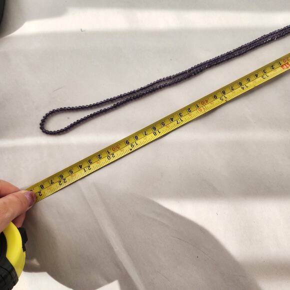 HEIDI DAUS Long Purple Crystal Beaded Lariat Necklace Retired $259 Layering - Picture 9 of 10